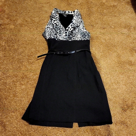 Rampage Dresses & Skirts - Rampage Black Dress with Animal Print Sleeveless.. Size 13